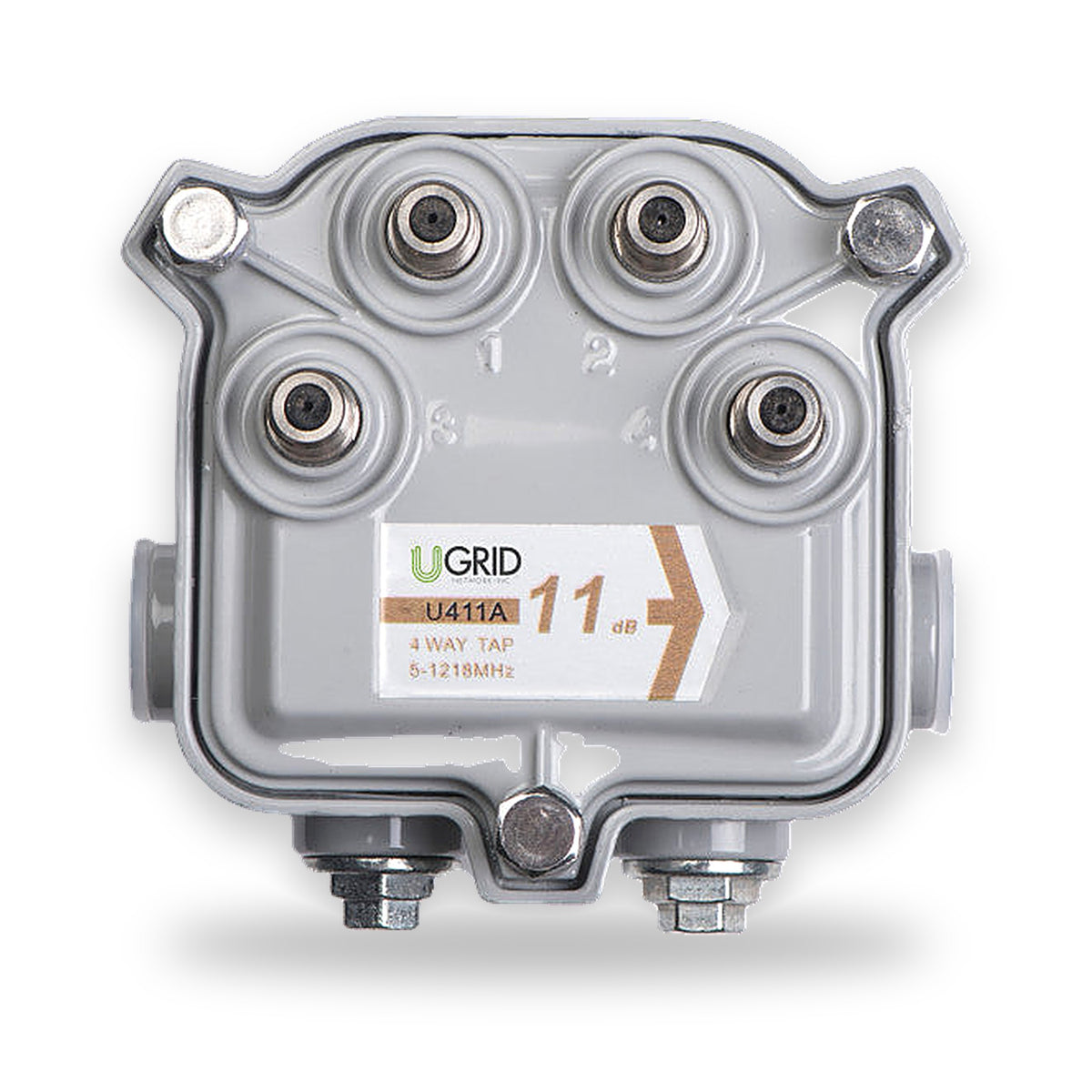 UGRID 2-Way Tap BCV series outdoor CATV directional tap, 5–1218 MHz
