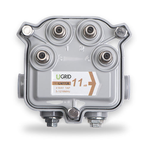 UGRID 4-Way Tap BCV series outdoor CATV directional tap, 5–1218 MHz